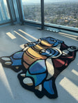Blastoise Cartoon Fluffy Rug - 3D Hand-Tufted Custom Pokemon Rug 3