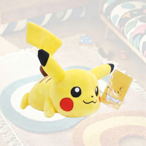 Giant Pikachu Laying Down Plush – Pokémon Stuffed Animal