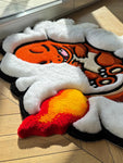 Charmander Cartoon Fluffy Cloud - 3D Hand-Tufted Custom Rug 4