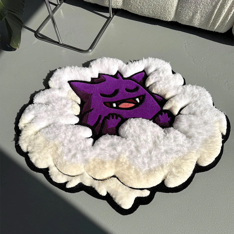 Gengar in the Clouds — Hand-Tufted Plush Rug