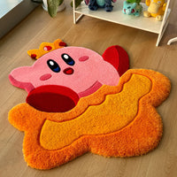 King Kirby — Hand Tufted 3D Nintendo Rug 1