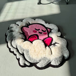 Kirby Cartoon Fluffy Cloud - 3D Hand Tufted Rug 3