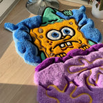 Lazy Square Dream — Hand Tufted 3D Cartoon Rug 3