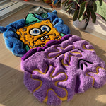 Lazy Square Dream — Hand Tufted 3D Cartoon Rug 1
